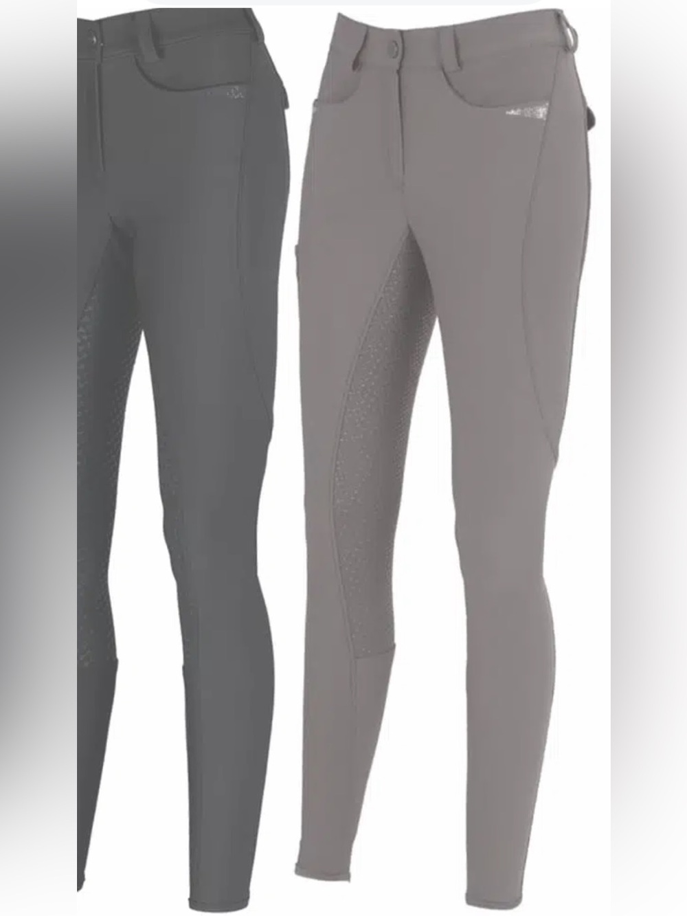 Pikeur Laure GR 38/6Taupe Equitation Breeches with Rhinestone Logo - Picture 2 of 16